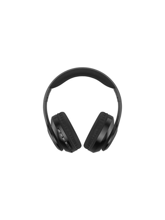 P68 siyah Maxron P68 8D Surroundbass Kafa Üstü Bluetooth Stereo Kulaklık+Micro Sd Kart Yuvası Siyah
