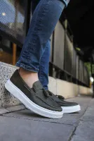 Pabucmarketi Püsküllü Loafer Erkek Ayakkabı Haki