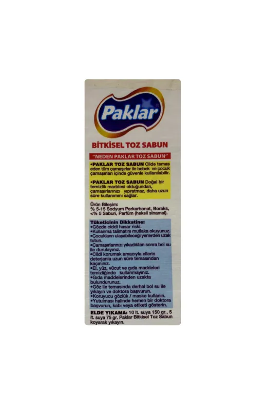 PAKLAR TYC0S1WION169521127203240 Bitkisel Toz Sabun 800 Gr