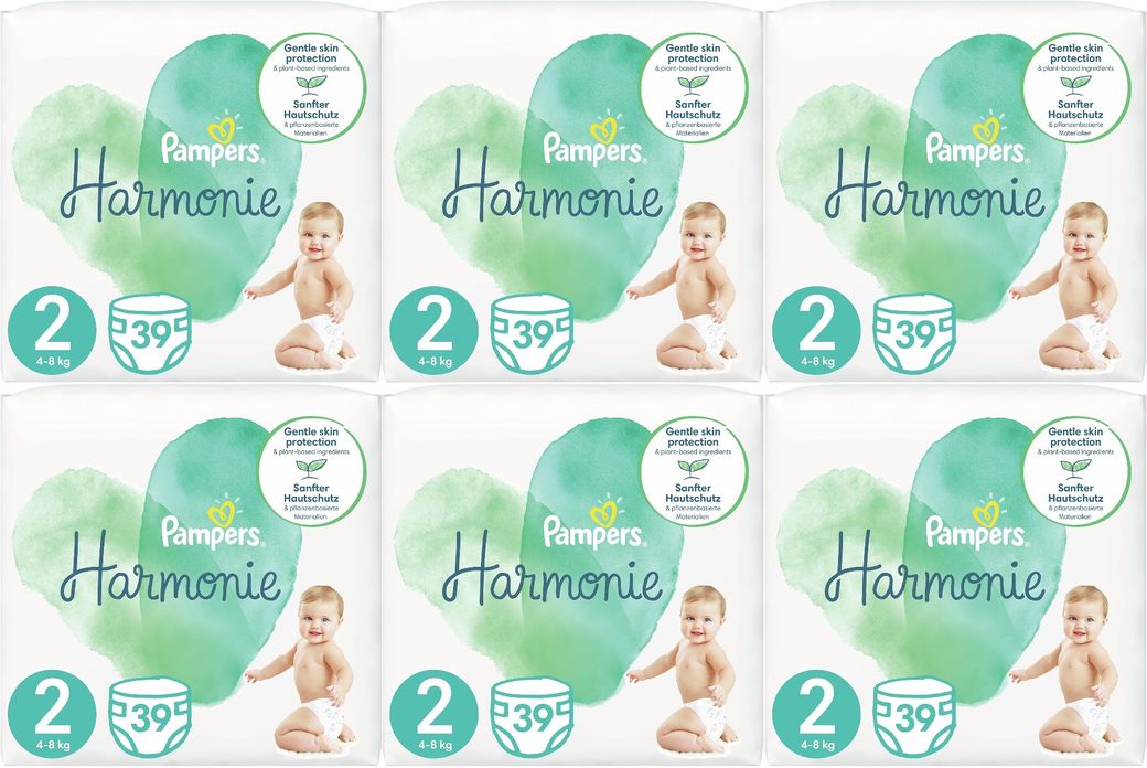 Pampers Harmonie Bebek Bezi Beden:2 (4-8KG) Mini 234 Adet Ekstra Ultra Fırsat Pk