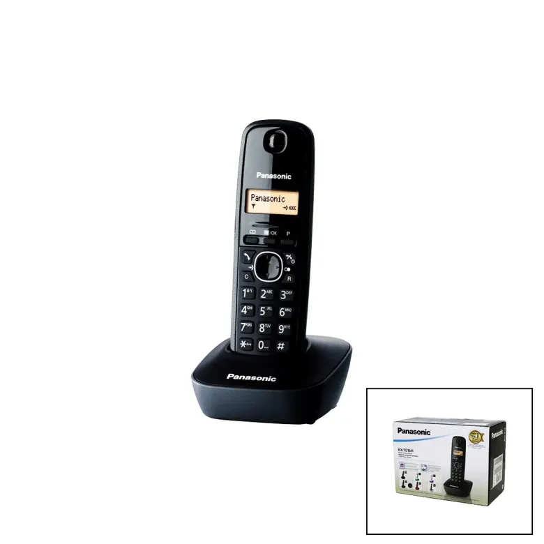 PANASONİC KX-TG1611 SİYAH - OVAL KABLOSUZ DİJİTAL TELSİZ TELEFON (4745)
