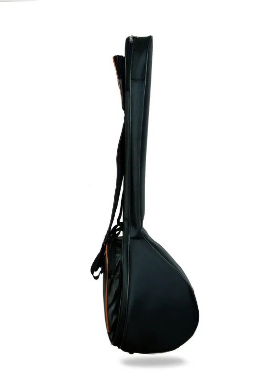PANDURA MÜZİK BGLMKSAD44-2 Profesyonel Su Geçirmez 20 Mm Pedli Gigbag Uzun Bağlama Saz Kılıfı Siyah