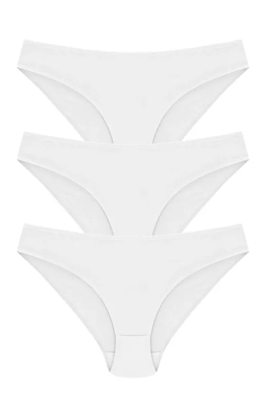 Papatya BRWEZKLTR025 6 Adet Beyaz Renk Bikini Külot