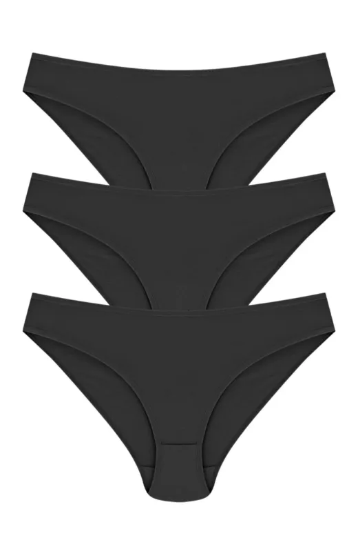 Papatya BRWEZKLTR026 12 Adet Siyah Renk Bikini Külot