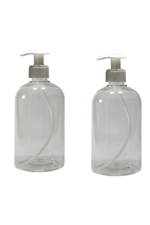Paradise OtelBukleti-7224 2 Adet 500 Ml Sabun,dezenfekten Pompalı Boş Pet Şişe