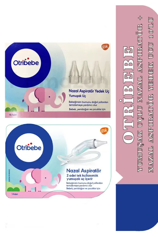 PARKFARMA880156 Yumuşak Uçlu Nazal Aspiratör + Otribebe Nazal Aspiratör Yedek Ucu 10'lu