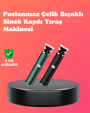Paslanmaz Çelik Bıçaklı Sinek Kaydı Tıraş Makinesi Uzun Ömürlü