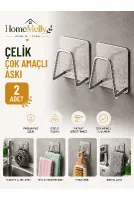 Paslanmaz Mutfak Sünger Tutucu Yapışkanlı Sünger Askısı Lavabo Süngerliği