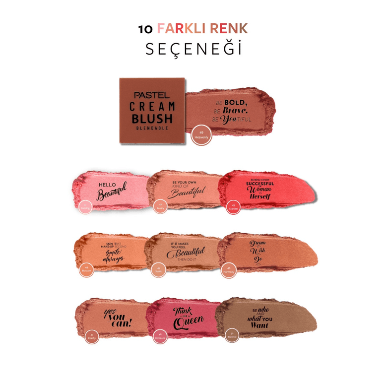 Pastel 1352960 Cream Blush - Krem Allık 49 Heavenly