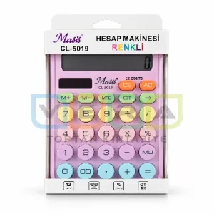 Pastel Mor 3D Hesap Makinası