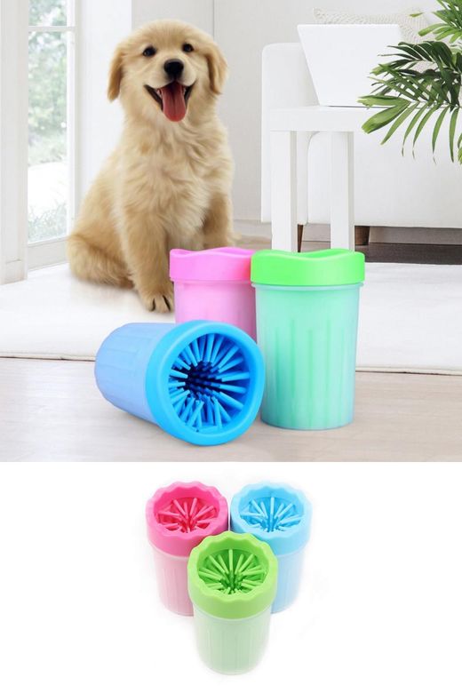 Pati Ayak Yı Kovası Jel Fırçalı Kedi Köpek (Küçük)