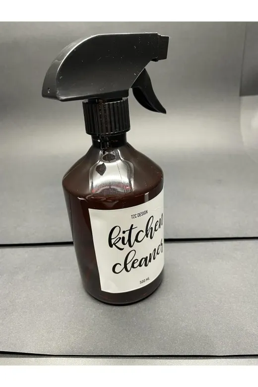 Pause Art Home TYB92RYEDY8M8FTJ15 Amber Kahverengi Plastik Şişe Mutfak Temizleyici Kitchen Cleaner 500 Ml Beyaz Etiketli