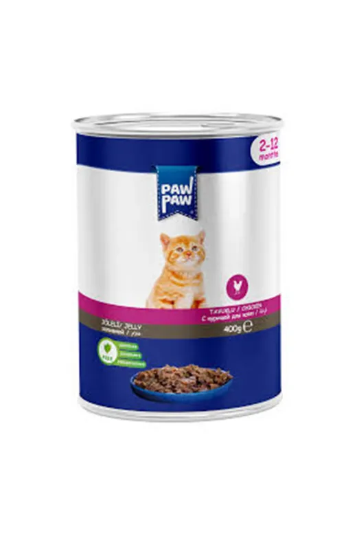 PawPaw Tavuk Etli Yavru Kedi Konserve 400Grx1265845864