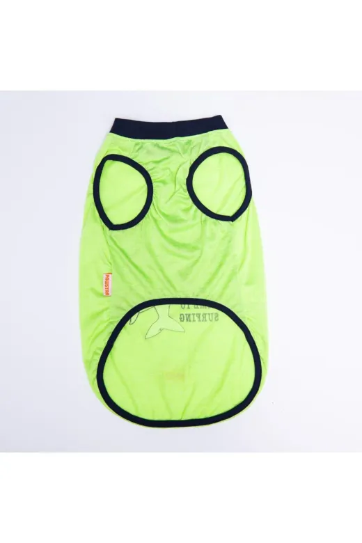 Pawstar S2385 Yeşil Shark Büyük Köpek Tişörtü - Köpek Kıyafeti (15 Kg-45 Kg)