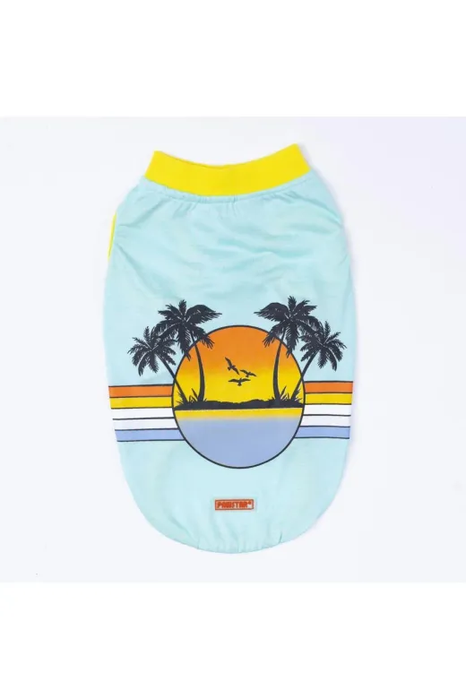 Pawstar S2480 Mint Sunrise Kedi Köpek Tişörtü - Kedi Köpek Kıyafeti