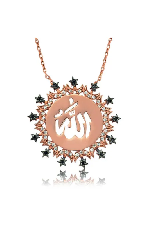 paytak pengu PT2610206 Gümüş Allah Yazılı Kolye