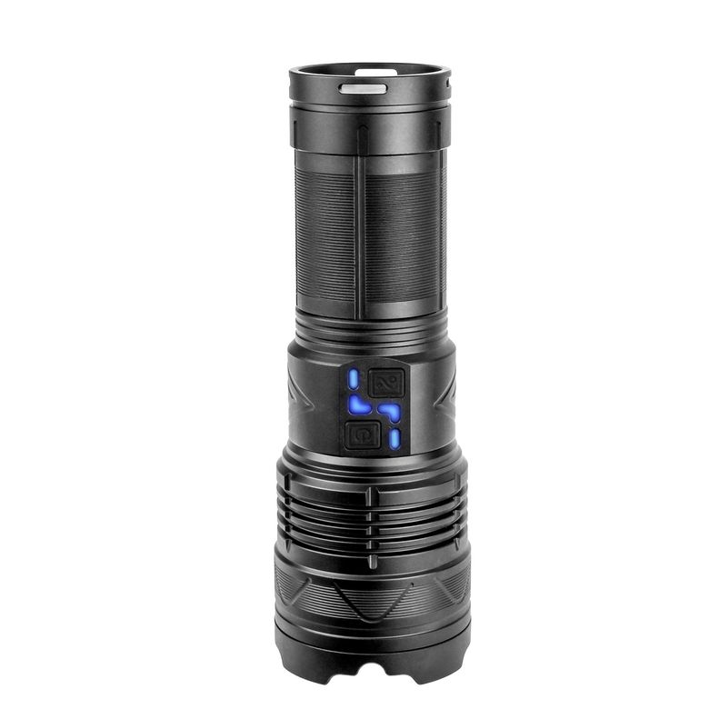 PeakStar PS-1998 Ultra Parlak Su Geçirmez Zoomlu Güçlü 200w 30000 Lümen Şarjlı Bekçi cı Kamp El Feneri
