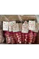 Pembe Kalp Parmak Şeker 25 Adet