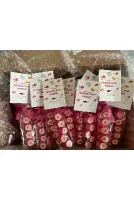 Pembe Kalp Parmak Şeker 50 Adet
