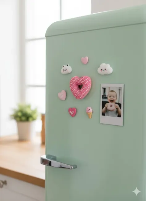 Pembe Kalpli Magnet