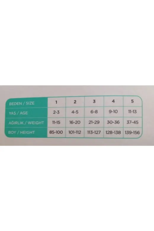 Penti 5002393 Kız Çocuk Düz Beyaz Micro 40 Mus Külotlu Çorap 4'lü