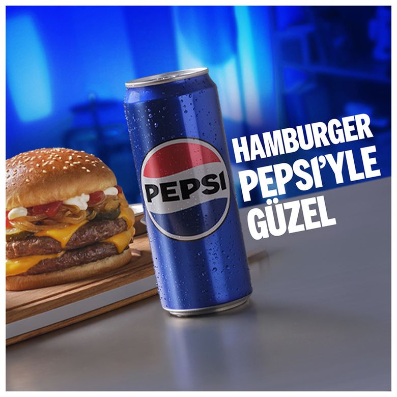pepsi89650 Pepsi Kola Kutu 330 Ml