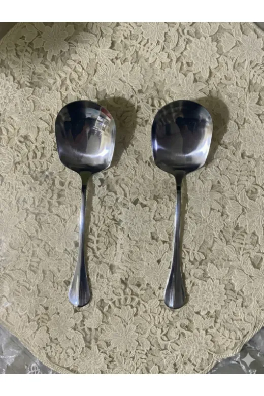 Perağ FH-47180 Paslanmaz Gümüş Renk Küçük Servis Kaşığı 21 Cm