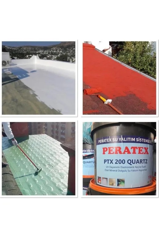 PERATEX PTX200YEŞİL Ptx 200 Quartz Silis Kumlu Su Yalıtım Kaplaması 15 Kg Renk Yeşil