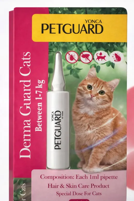 Petguard 20000 Kedi Tüy Ve Cilt Bakım Dış Anti-Prazit Damlası 1-7 Kg