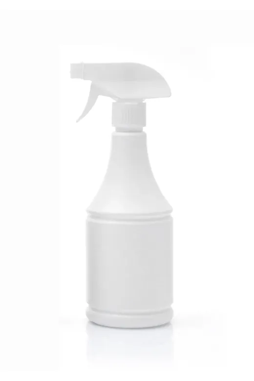 PETKAP OtelBukleti-02110 100 Adet - 500Ml Plastik Beyaz Konik Sprey Şişe - Beyaz Başlık