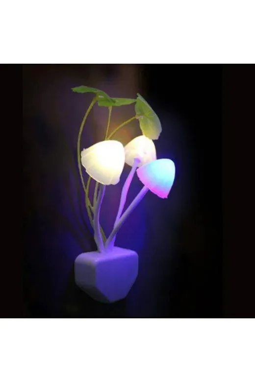 Petrix 8696291180266 Çiçekli Dekoratif Rgb Sensörlü Gece Lambası