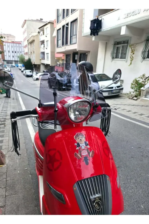 Peugeot Django Ön Cam 2017-2026 Model 37cm Füme Renkli 4mm APARATSIZ