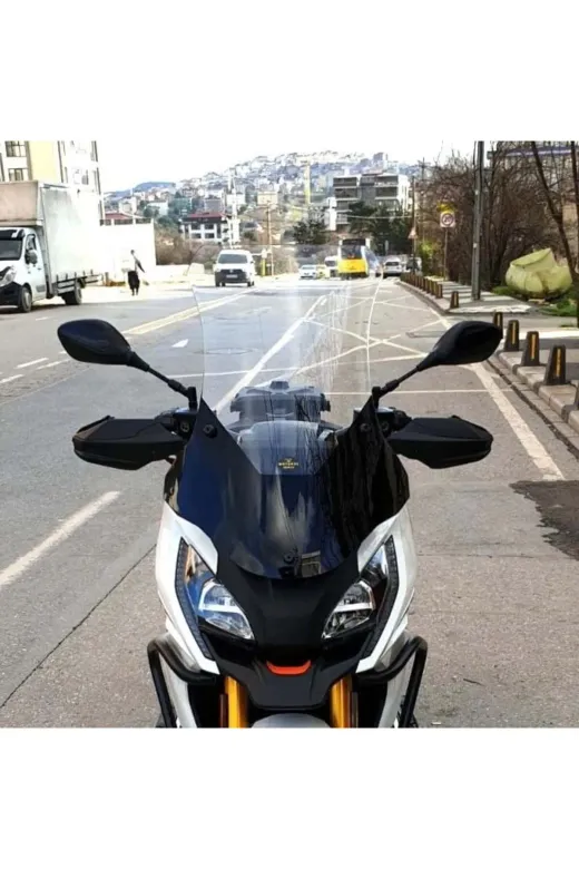 Peugeot XP 400 Ön Cam 2023-2026 Model 61cm Şeffaf Renkli 4mm ORTA BOYLU