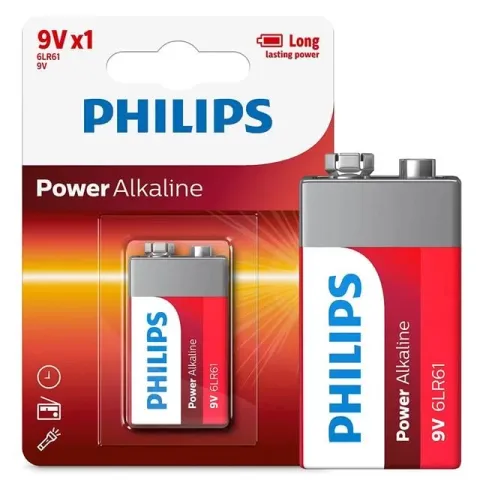 Philips 6lr61-p1b 9 Volt Power Alkalin Pil (tekli)