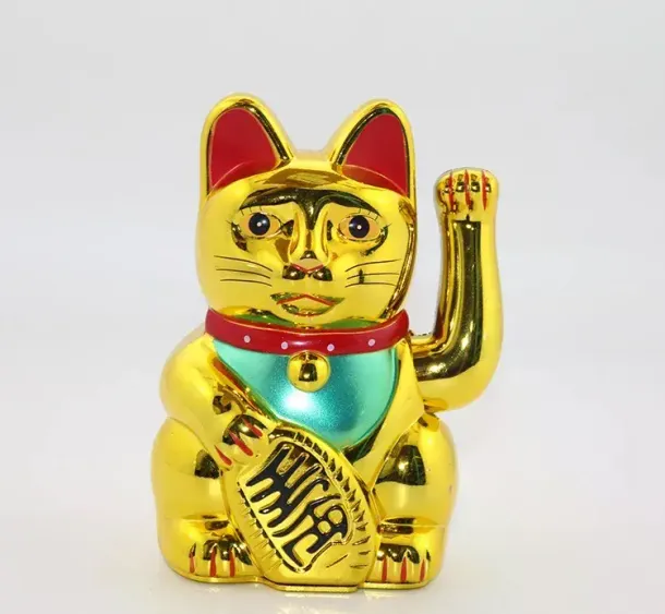 Pilli Sallanan Şans Kedisi - Maneki Neko Alk2933