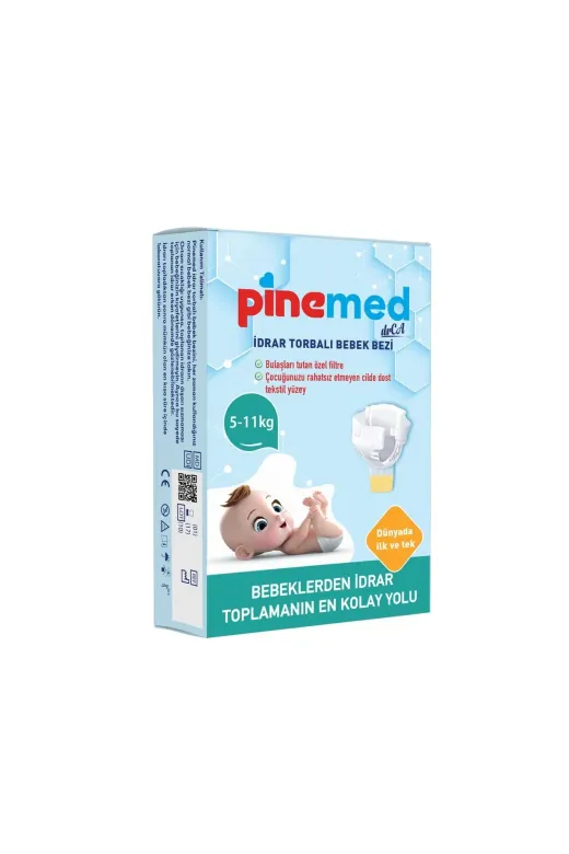 PİNEMED TYCZER7NNN170117117350386 Idrar Torbalı Bebek Bezi (5-11 Kg) 2 Adet