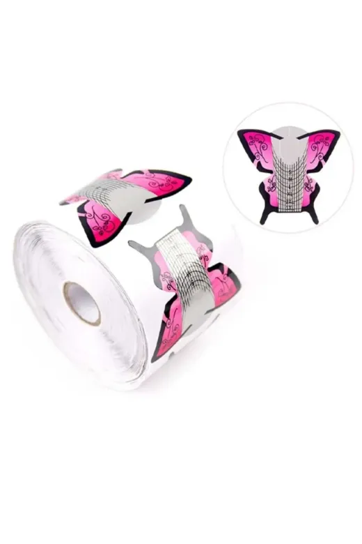 Pink world 00500 Protez Tırnak 500Lü Kelebek Şablon