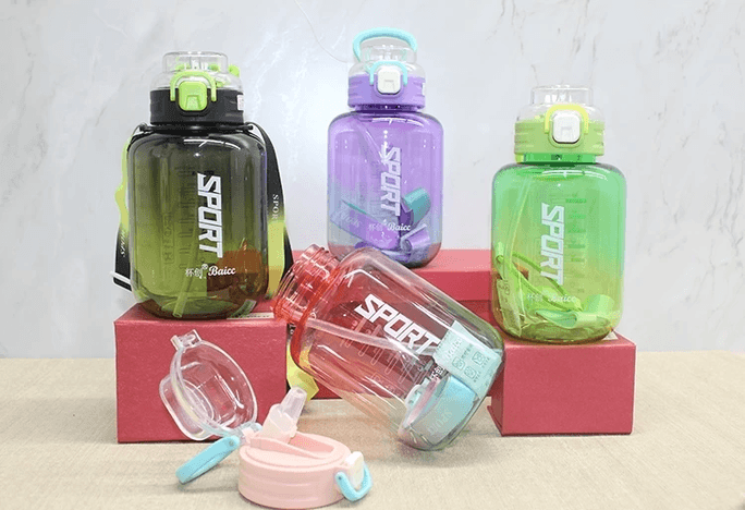 Pipetli Su Matarası 1100 Ml Bpa İçermez Alk3149