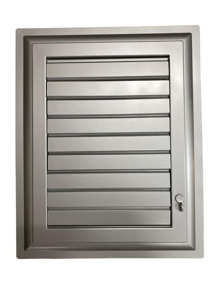 Plastik Menfez 45X55 Gümüş Banyo WC Halandırma