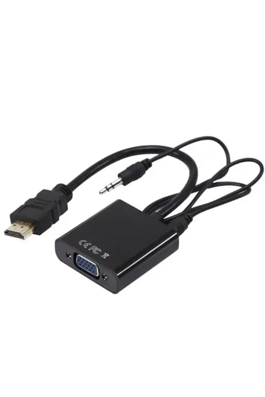PM-32015 HDMI to VGA + Audio Ses Destekli Aktif Dönüştürücü Çevirici Adaptör