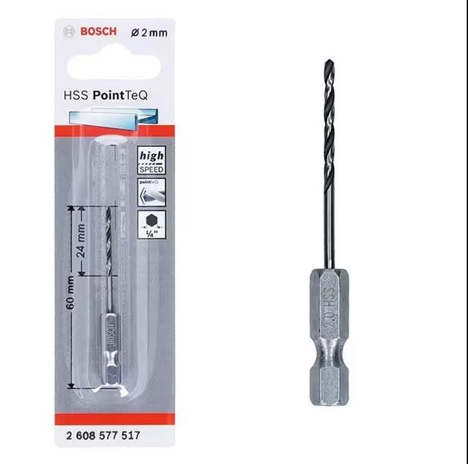 Pointteq Altıgen Şaftlı Hss Matkap Ucu 2 mm