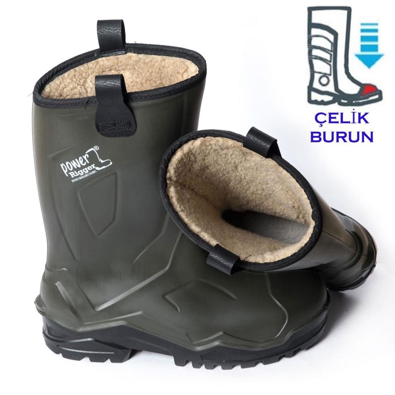 Pollyboot Power Rigger Çizme Çelik Blu 44 Numara