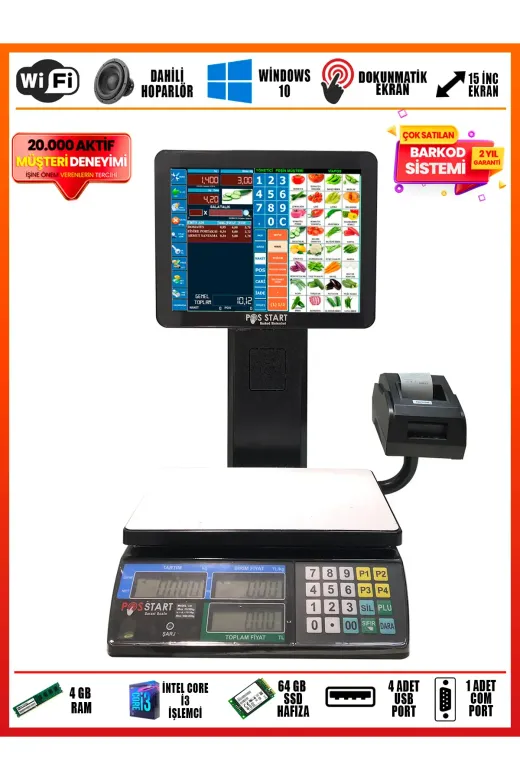 POS START DNMKSET Barkod Sistemi | Pos Terazi | Dinamik Set