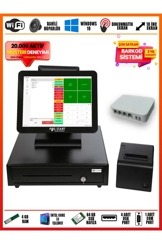 POS START SCKN0AK Restaurant Barkod Sistemi | Seçkin Set