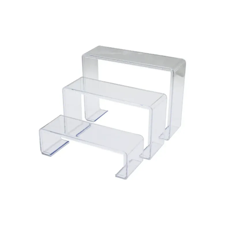 POŞETLİ 3 BOY MERDİVEN TEŞHİR AYAK YÜKSEKLİK: 6-11.5-16.5CM DERiNLİK: 6.5CM EN: 19.5-20.5-21.5CM (4745)