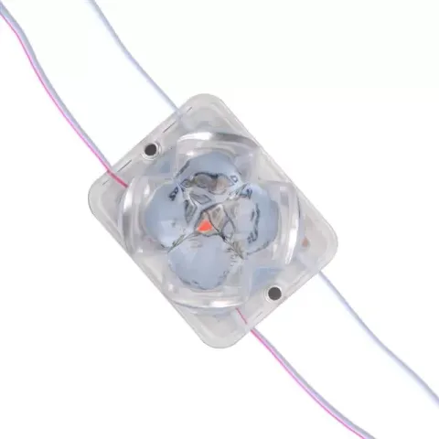 Powermaster Pm-14717 12 Volt 2 Watt Karışık (r+b) Yanıp Sönen Çakar 4333-3030 Modül Led 43x33x28mm