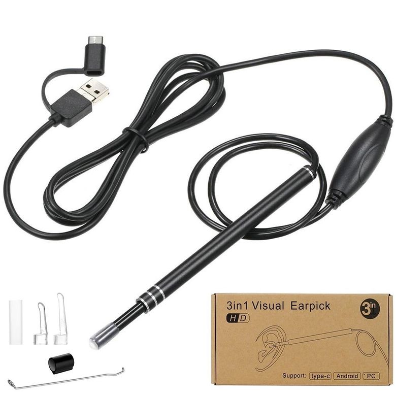 Powermaster PM-22161 3 in 1 USB Kulak Muayene Endoskop Yılan Kamera