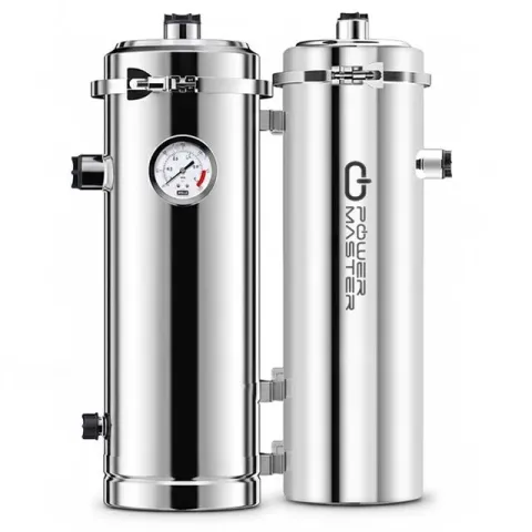 Powermaster Pm-28653 Ana Hat Su Arıtma Sistemi 5.000 L/saat Paslanmaz Çelik Gövdeli Yıkanabilir Uf-pvdf Filtreli