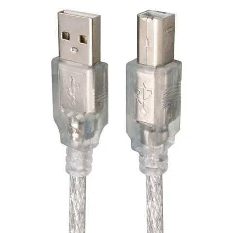 Powermaster Şeffaf Usb Yazıcı Kablosu 1.5 Metre