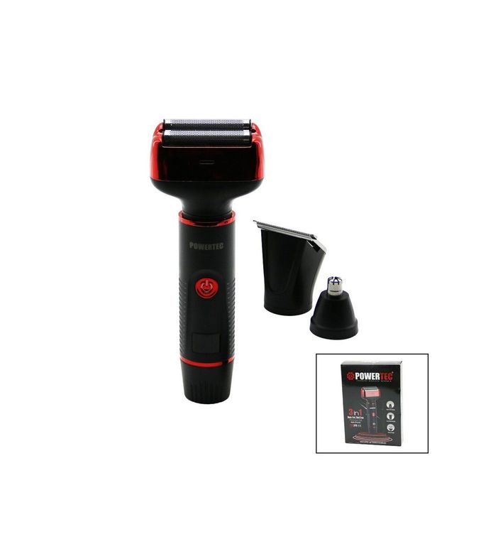 Powertec Tr-275 Traş Makinesi Seti Sifir Sakal - Ense Sakal Çizme - Kulak Burun Usb Şarjli Gösterge